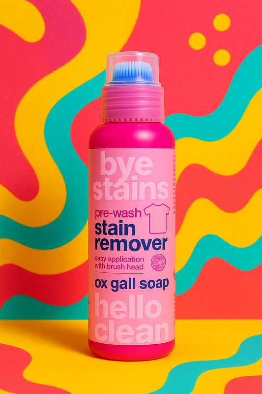 TikTok Bye Škvrny Predumývací Odstraňovač Škvŕn – Ox Gall Mydlo (s kefovou hlavou)