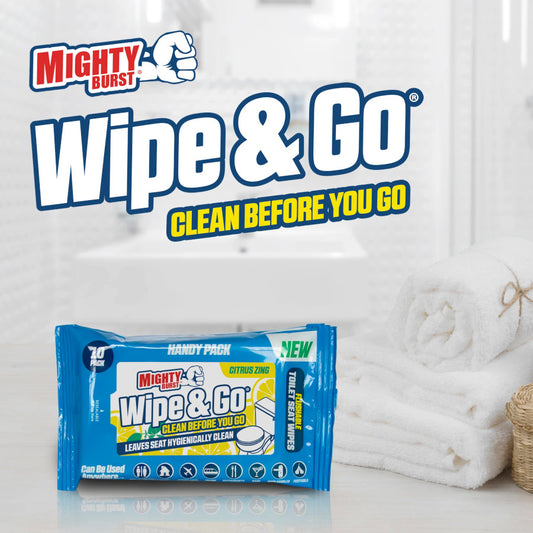 Airpure Mighty Burst Citrus Zing Μαντηλάκια Wipe & Go - 3x10 Μαντηλάκια
