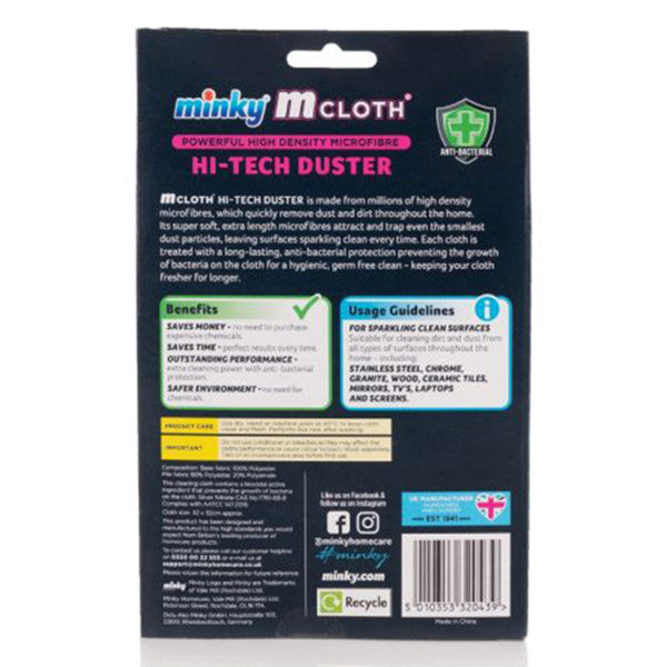 Minky Microfiber Cloth – Pink (Long Fibers, Streak-Free)