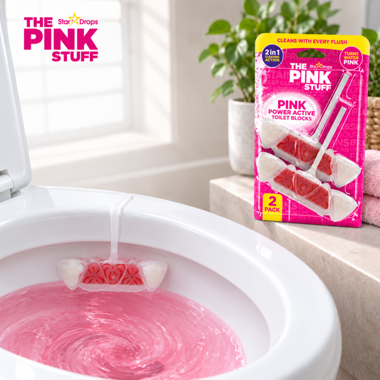 The Pink Stuff Power Active kostki do toalety - opakowanie 2 szt.