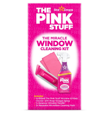 The Pink Stuff The Miracle Window Cleaning Kit - ViralCleaning