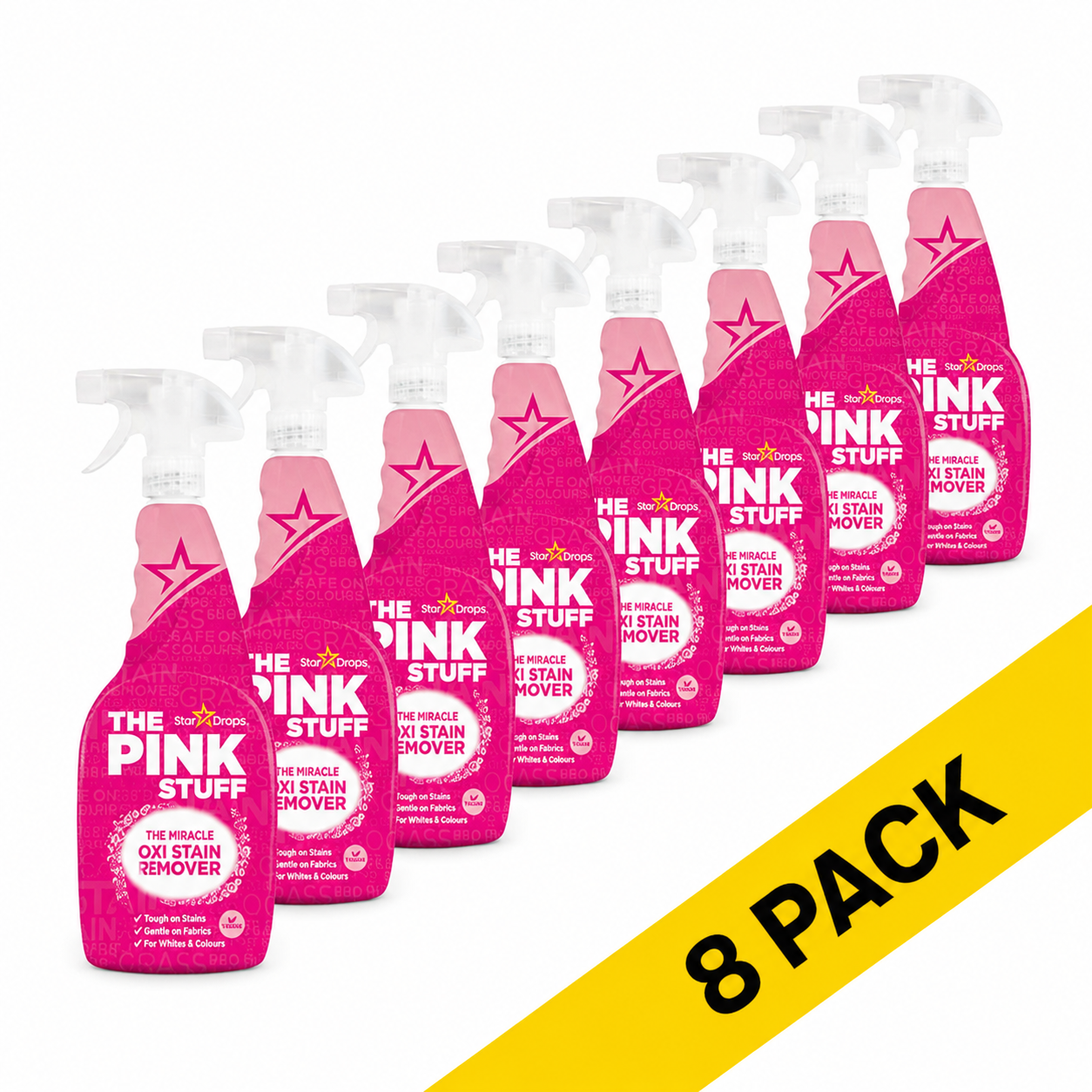 The Pink Stuff Spray détachant Oxi 500ml - pack de 8