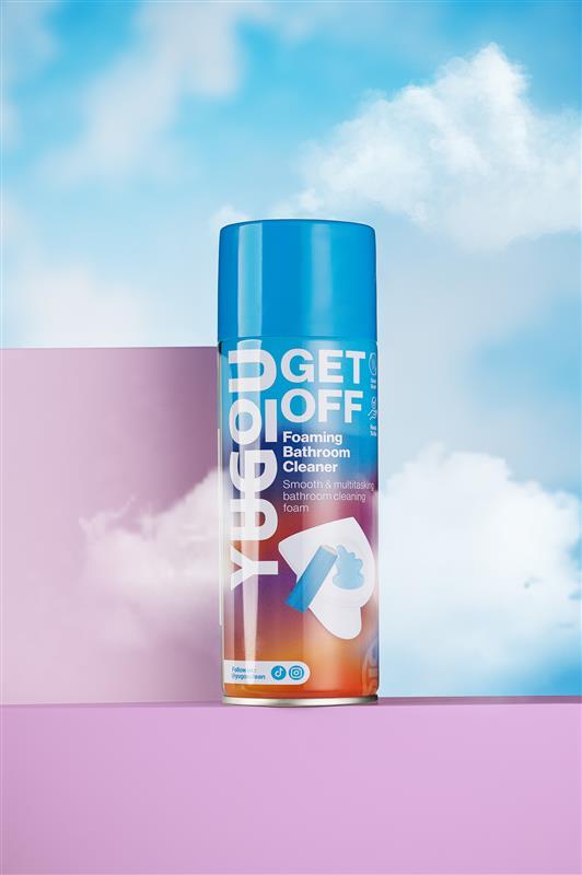 YUGOU Get Off Foaming Bathroom Cleaner 450 ml – Foaming Bathroom Cleaner for Tiles, Shower & Toilet