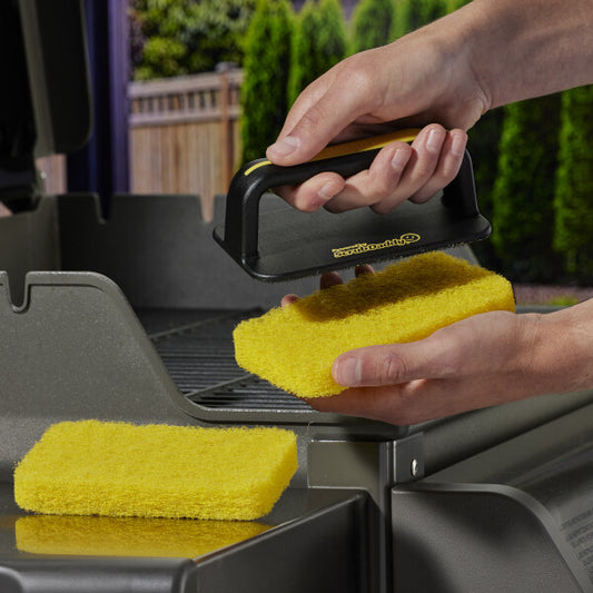 Scrub Daddy MR. BAR-B-Q Scrubber Brush Pads Refill 2 Pieces – BBQ Scrub Pads for Grill, Grill Plate, and Griddle