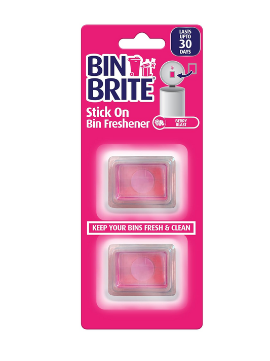 Bin Brite Stick-on Mülltonnen-Erfrischer – Selbstklebender Duftspender für Mülltonnen, langanhaltende Frische bis zu 30 Tagen