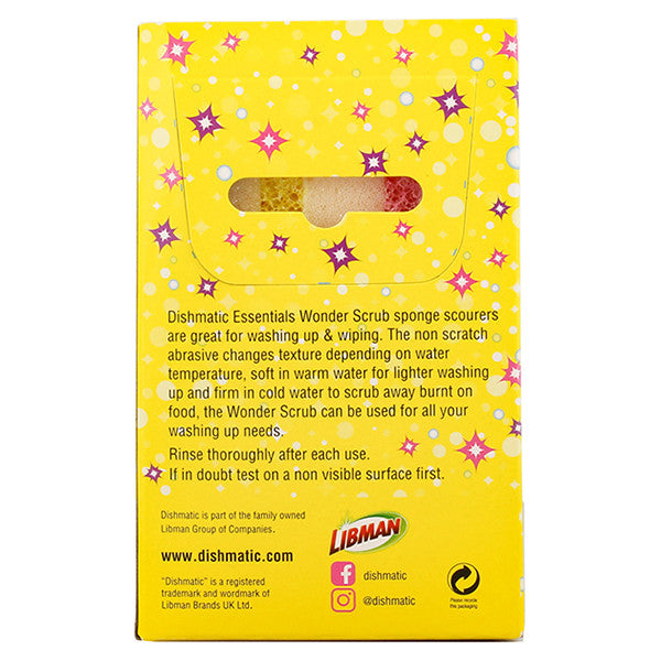 Dishmatic Zázračné houbičky – Bez škrábanců, multifunkční a odolné vůči zápachu (3 kusy)