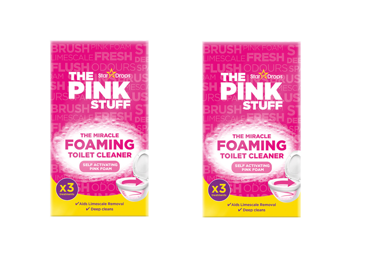 The Pink Stuff | Das wundersame schäumende Toilettenpulver | Toilettenreiniger Pulver | 6 x 100 gram