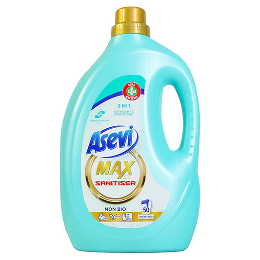 Asevi Détergent Liquide Max Sanitiser 2500 ml (50 lavages)