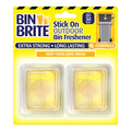 Bin Brite Stick-On Container Freshener – Bin Odor Remover – Citronella 2 Pieces