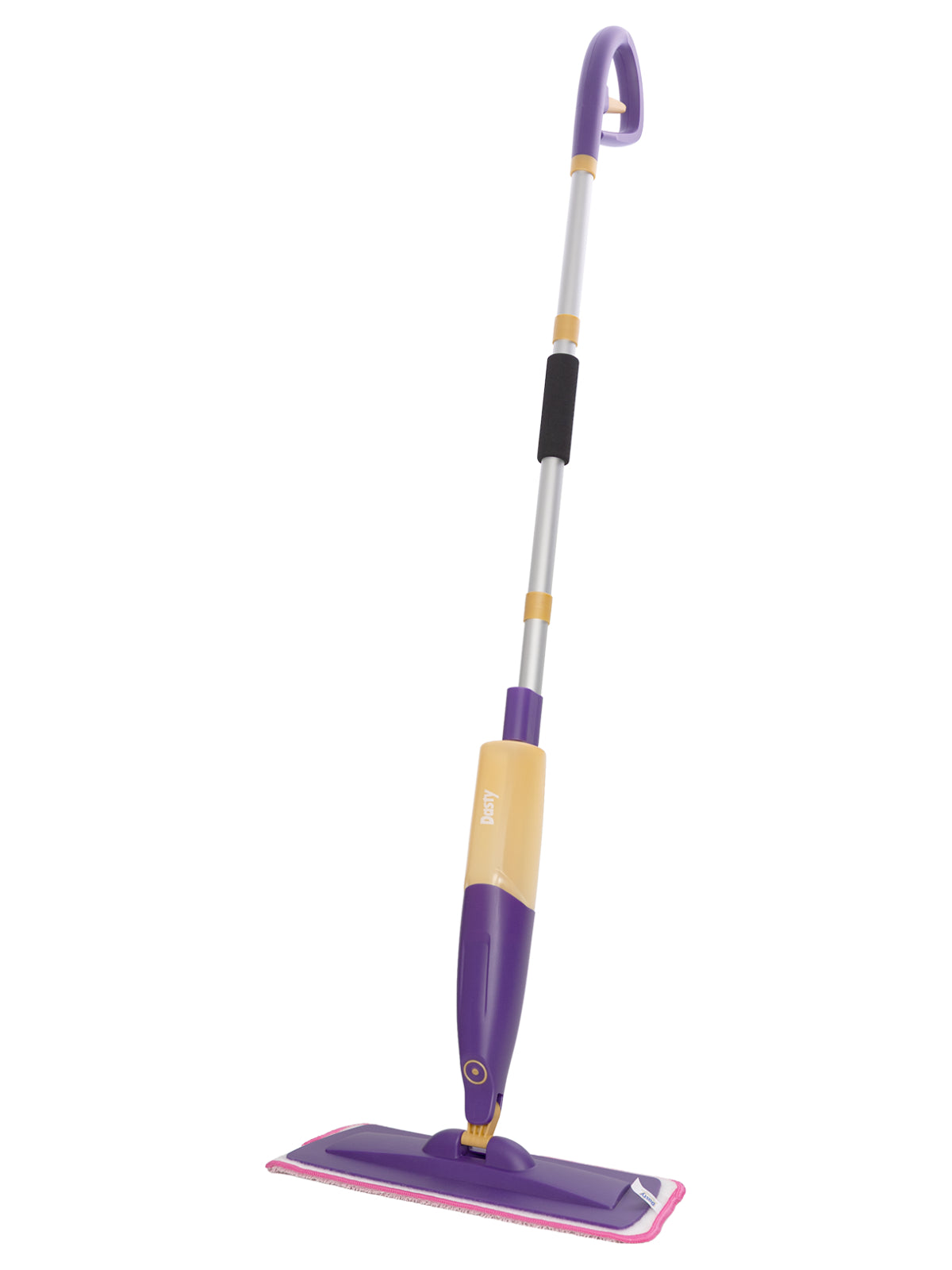 Dasty Sprühmopp mit Sprühsystem – Bodenmopp & Wischmopp ohne Eimer – Schwenkbarer Moppkopf – 42 cm