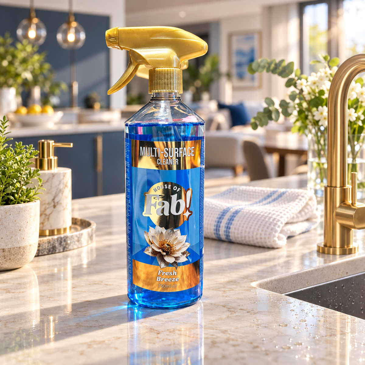 Fabulosa Multi-Surface Cleaner Fresh Breeze 750ml – uniwersalny środek czyszczący w sprayu