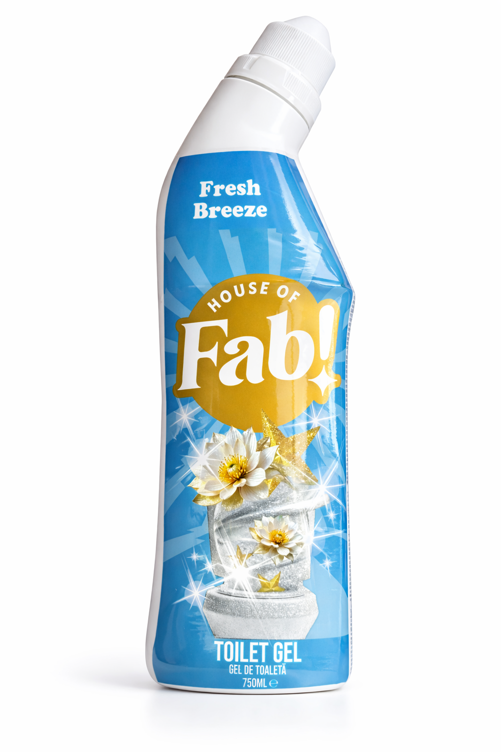 Fabulosa Gel WC Fresh Breeze 750ml – Detergente WC – Potente Gel WC contro Calcare, Incrostazioni e Sporco – Profumo Fresco
