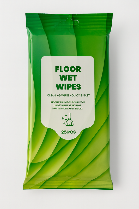 Floor Wet Wipes – 25 Pieces – Moist Floor Cloths for Quick Cleaning – Cleaning Wipes for Tiles, Laminate & PVC