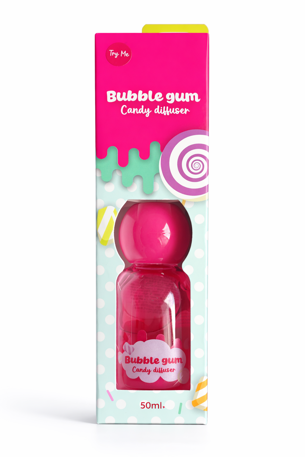 Diffusore Profumo Bubble Gum Candy 50ml – Diffusore per Ambiente – Dolce Profumo di Chewing Gum – Diffusore Aroma Candy