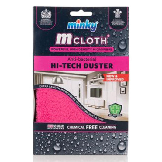 Minky Microfiber Cloth – Pink (Long Fibers, Streak-Free)