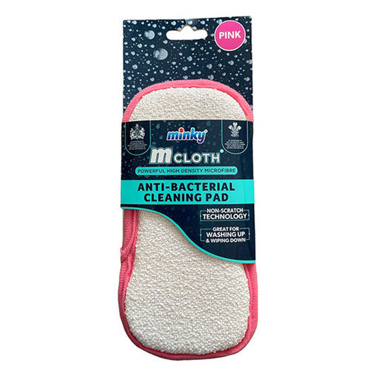 Minky Cleaning Pad M-Cloth Anti-Bacterial Pink