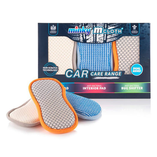 Minky M Cloth Cleaning Pad Giftbox Car – 3-Pack (Anti-Condensate, Interior & Anti-Insect)