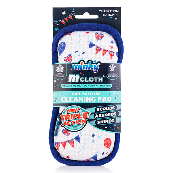 Minky Cleaning Pad Triple Action Anti-Bacterial Celebration