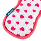 Minky M Cloth Cleaning Pad – Hearts Edition (White/Red • Double-sided)