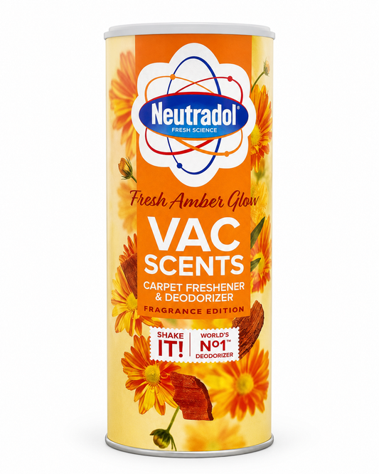 Neutradol Fresh Amber Glow Vac Scents – Carpet Freshener & Deodorizer – Carpet Freshener & Deodorizer with Warm Amber Scent