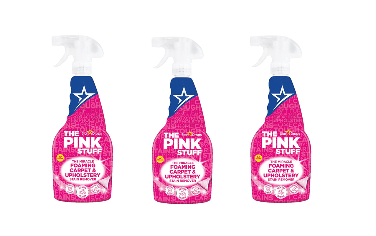 Pink Stuff - Pěnový čistič skvrn na koberce a čalounění 500 ml - 3 balení