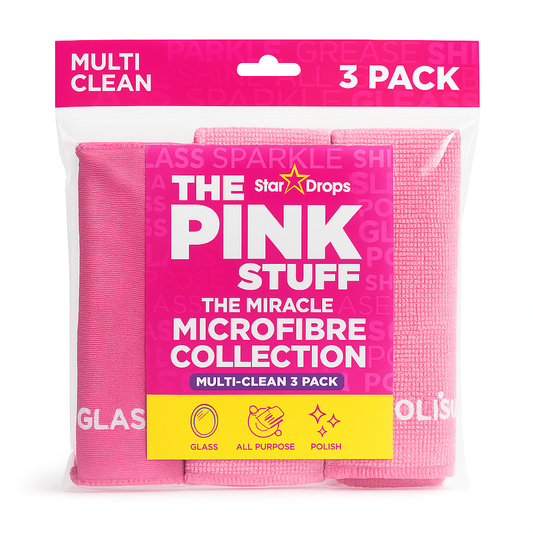Das Pink Stuff Mikrofasertuch rosa (3 Stück)