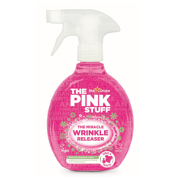 The Pink Stuff Wrinkle Releaser Spray 500ml – Anti-Wrinkle Spray – Ironing Spray – Clothes Freshener