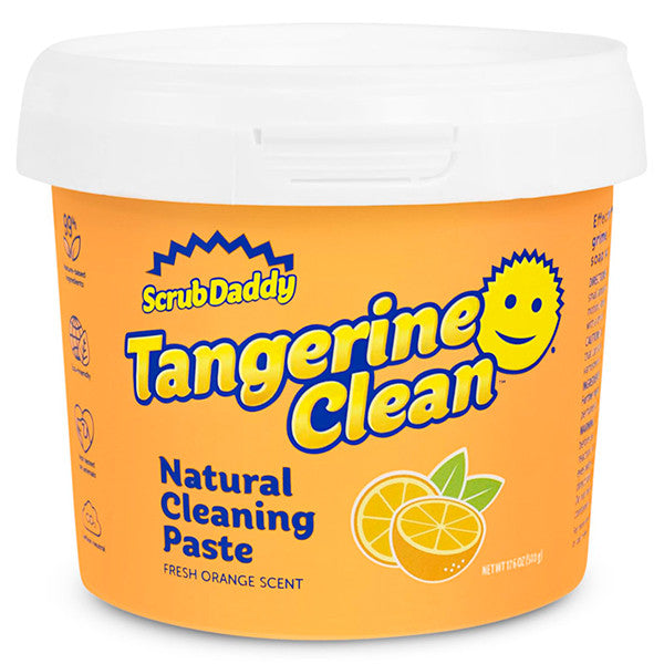 Scrub Daddy Tangerine Clean Schoonmaakpasta - Natuurlijk Schoonmaakmiddel tegen Vet en Kalk - ViralCleaning
