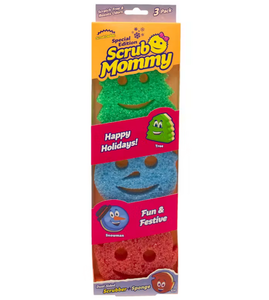Scrub Daddy Scrub Mommy Christmas 3-Pack - Kerstsponzen