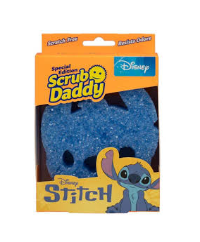 Scrub Daddy Disney Edition – Stitch Kuchynská špongia | Nehrdzavejúca, Odolná voči zápachu a Vhodná do umývačky riadu