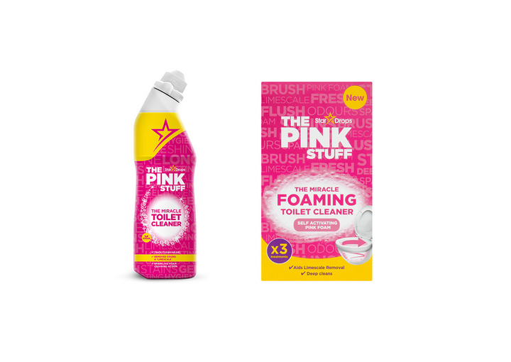 The Pink Stuff Toilet Set - Toilet Cleaner 750ml & Toilet Poeder - ViralCleaning
