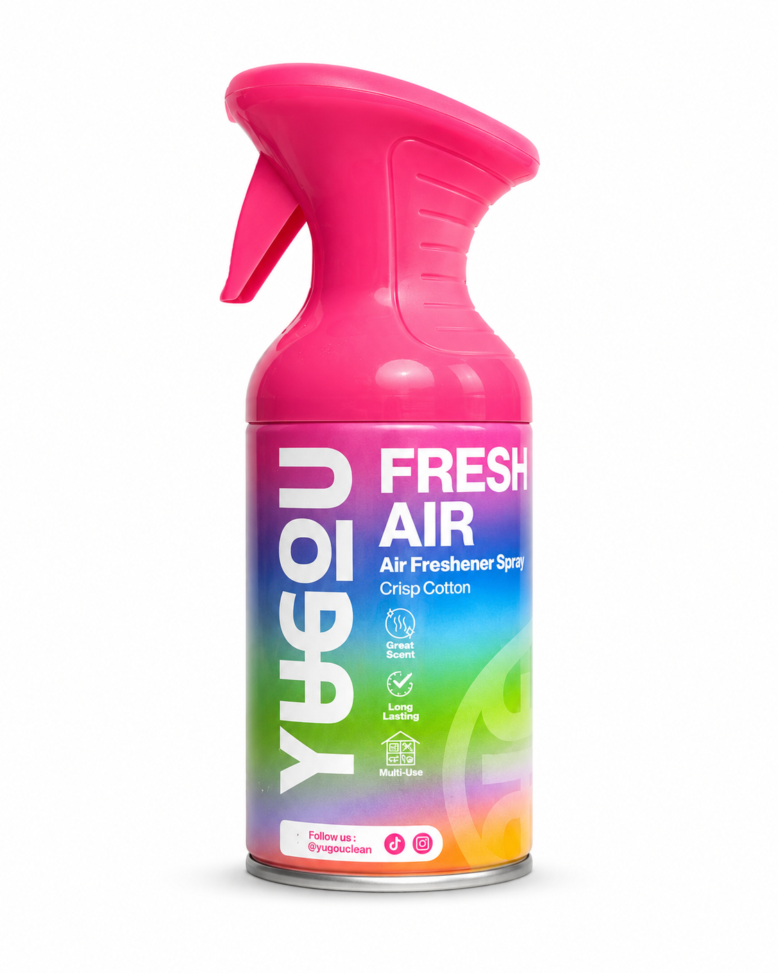YUGOU Fresh Air Freshener Spray Crisp Cotton 250ml – Air Freshener Spray for Home, Toilet and Car