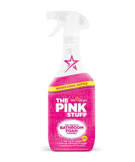 Stardrops The Pink Stuff - Mousse pour salle de bain - Produit de nettoyage de salle de bain 850ml