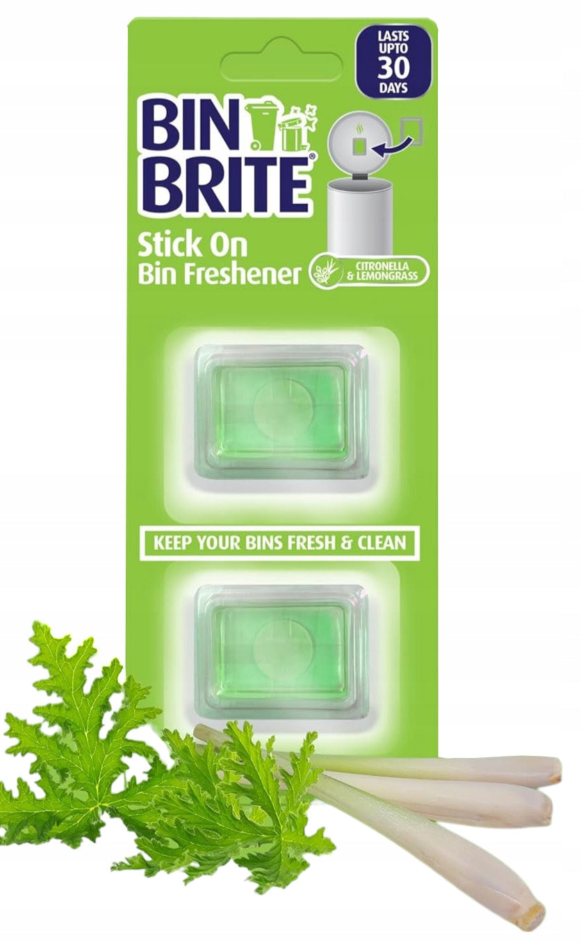 Soptunnedoftfräschare – Citronella & Citrongräs | Klistermärke | Upp till 30 dagars fräschhet