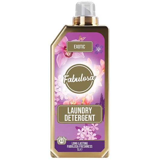 Fabulosa Exotic Laundry Detergent 1L – Detergent for White & Colored Laundry – 33 Washes