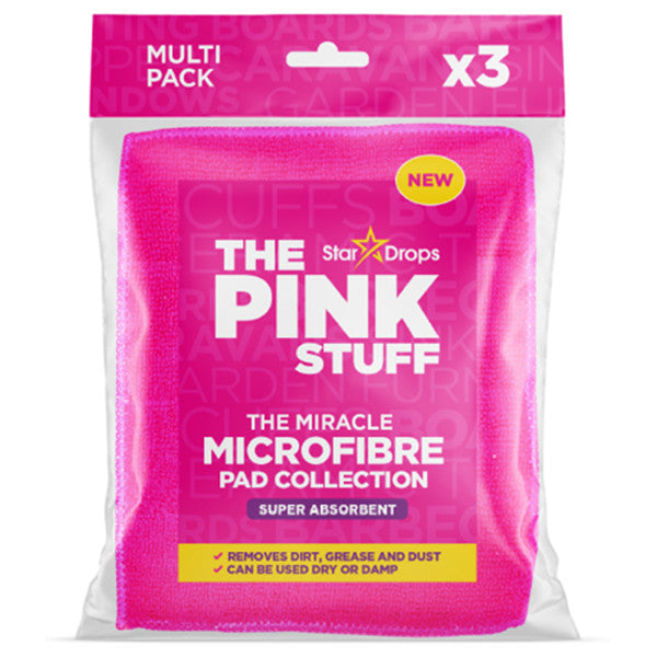 The Pink Stuff Microvezel assorbenti panni per la pulizia - 3 pezzi