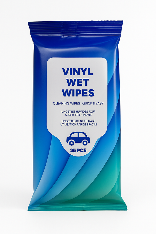 Vinyl Reinigingsdoekjes – 25 Stuks – Snelle & Eenvoudige Schoonmaakdoekjes voor Auto-interieur