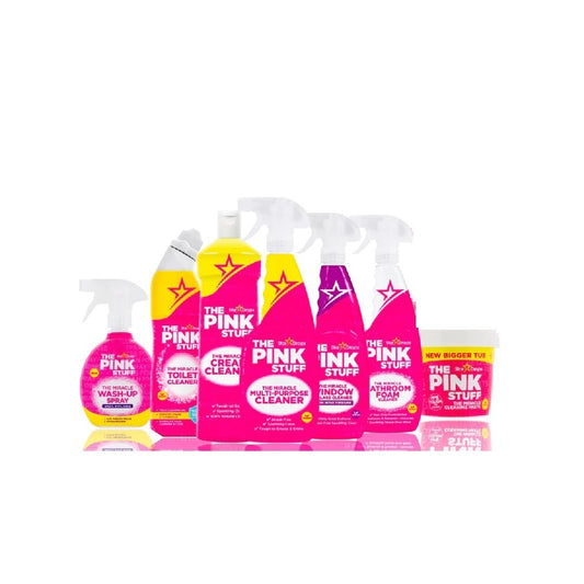 Le Pink Stuff Ensemble de Nettoyage Complet - Nettoyage Puissant pour une Maison Étincelante