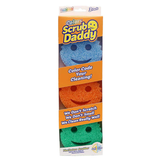 Scrub Daddy Couleurs | spons trois couleurs (3 pièces)